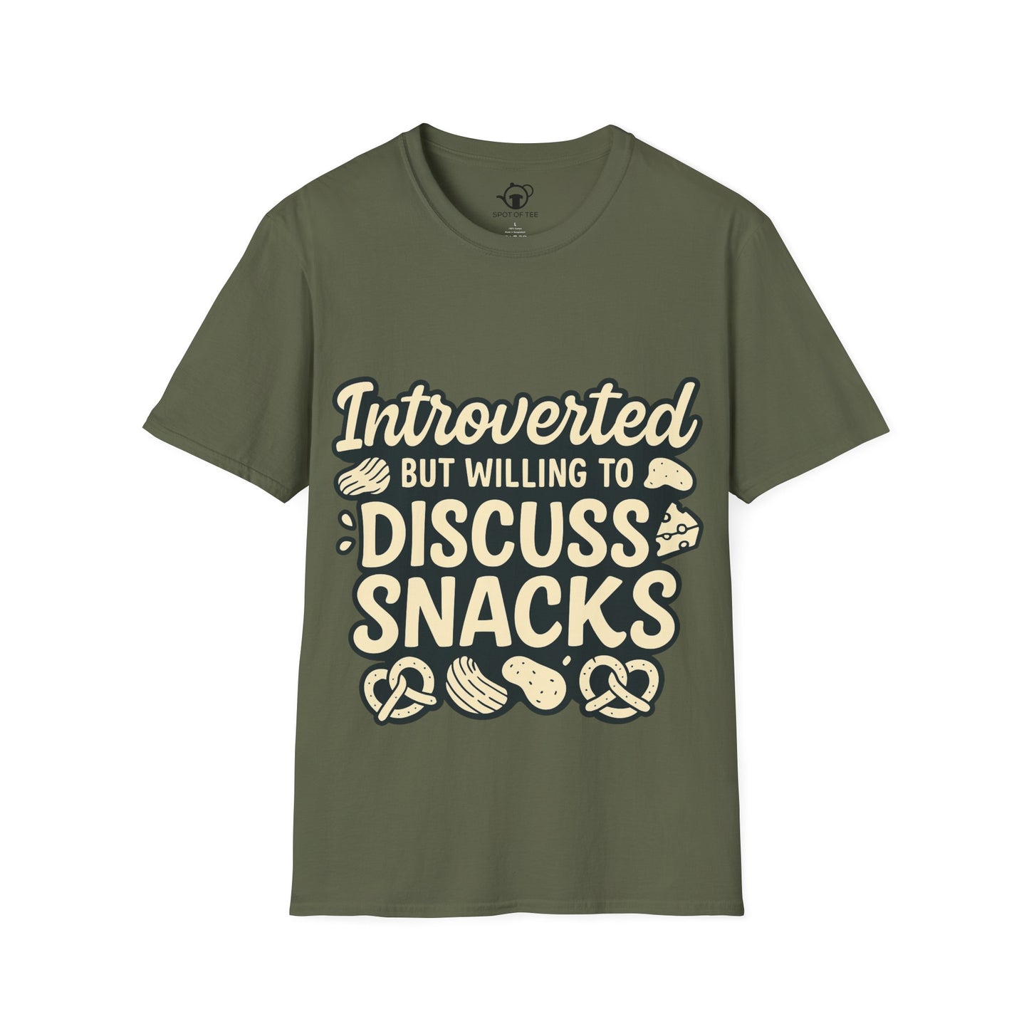 Introverted but will dicuss snacks