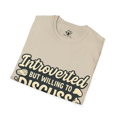 Introverted but will dicuss snacks