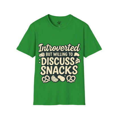 Introverted but will dicuss snacks