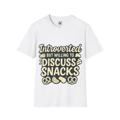Introverted but will dicuss snacks