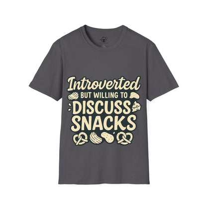Introverted but will dicuss snacks