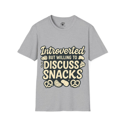 Introverted but will dicuss snacks