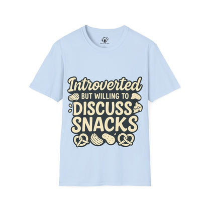 Introverted but will dicuss snacks