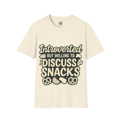 Introverted but will dicuss snacks
