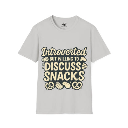Introverted but will dicuss snacks