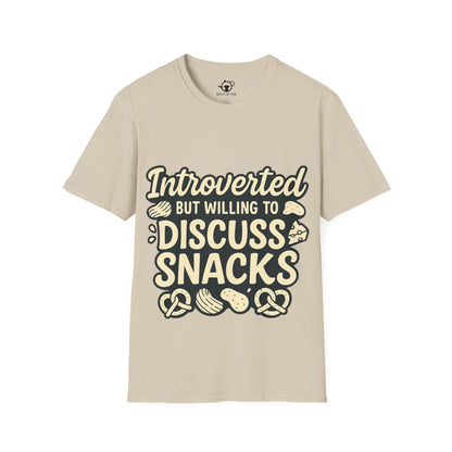 Introverted but will dicuss snacks